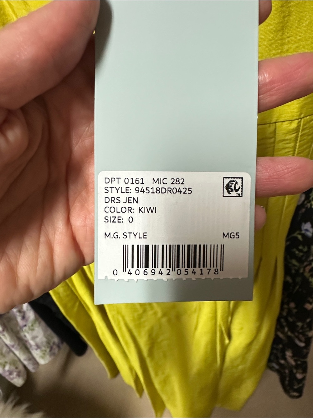 ANTONIO MELANI Lime Yellow Maxi Dress - Picture 6 of 7
